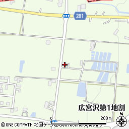 岩手県紫波郡矢巾町広宮沢第１地割2-423周辺の地図