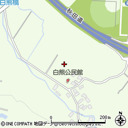 秋田県秋田市河辺戸島（白熊沢）周辺の地図