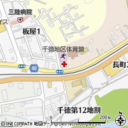 千徳公民館周辺の地図