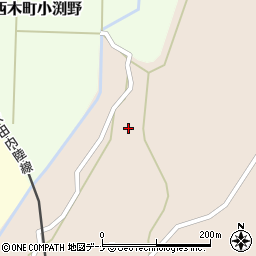 秋田県仙北市田沢湖角館東前郷中関158周辺の地図