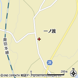 秋田県大仙市協和船岡一ノ渡113周辺の地図