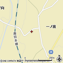 秋田県大仙市協和船岡一ノ渡172周辺の地図