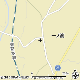 秋田県大仙市協和船岡一ノ渡173周辺の地図