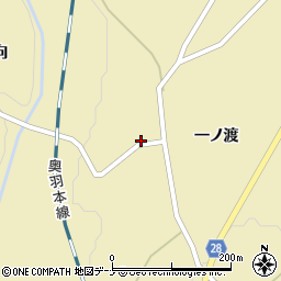 秋田県大仙市協和船岡一ノ渡154周辺の地図