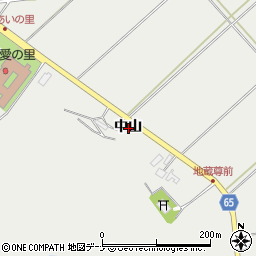 秋田県秋田市豊岩小山中山周辺の地図