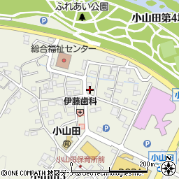 宮古小山田郵便局周辺の地図