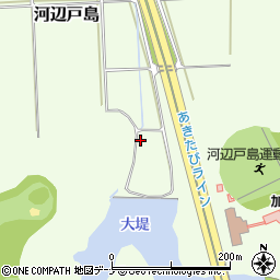 秋田県秋田市河辺戸島1周辺の地図