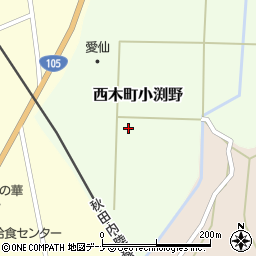 秋田県仙北市西木町小渕野（中関）周辺の地図