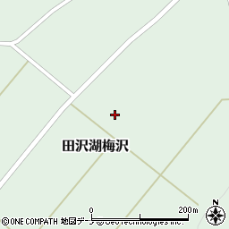 秋田県仙北市田沢湖梅沢上谷地周辺の地図