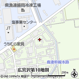株式会社ミチノク　盛岡営業所周辺の地図