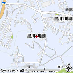 岩手県盛岡市黒川８地割周辺の地図