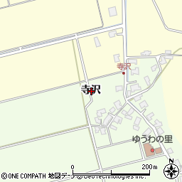 秋田県秋田市雄和芝野新田寺沢周辺の地図