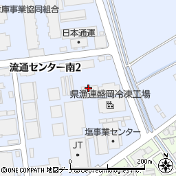株式会社サクラダ　盛岡営業所周辺の地図