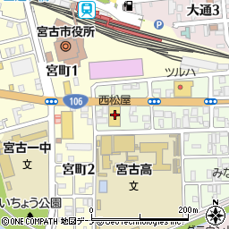 西松屋宮古店周辺の地図