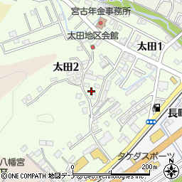 岩手県宮古市太田周辺の地図