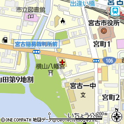 薬王堂宮古宮町店周辺の地図