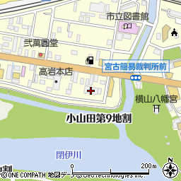宮古自動車修理工場周辺の地図