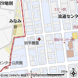 パラマウント硝子工業株式会社　盛岡営業所周辺の地図