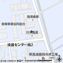 岩手東邦運輸倉庫株式会社　流通センター　第３倉庫周辺の地図