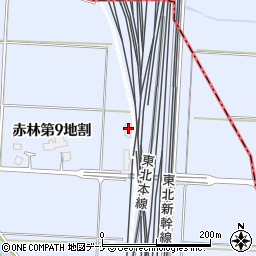 岩手県紫波郡矢巾町赤林第１０地割周辺の地図