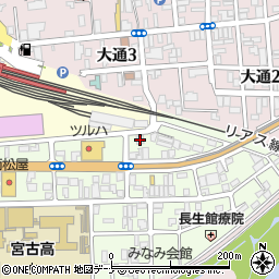 佐藤建設宮古営業所周辺の地図