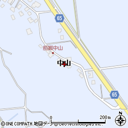 秋田県秋田市豊岩豊巻中山周辺の地図