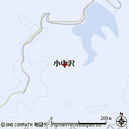 秋田県秋田市豊岩豊巻小中沢周辺の地図