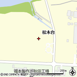 秋田県秋田市河辺松渕松木台周辺の地図