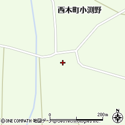 秋田県仙北市西木町小渕野田中周辺の地図