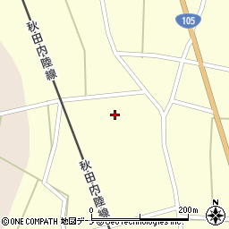 秋田県仙北市西木町西荒井中野周辺の地図
