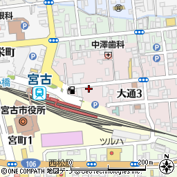 ニッポンレンタカー宮古営業所周辺の地図