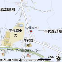 法領神社周辺の地図