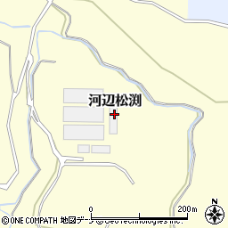 秋田県秋田市河辺松渕1-6周辺の地図