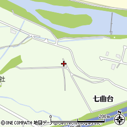 秋田県秋田市河辺戸島七曲台2周辺の地図