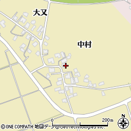 秋田県秋田市河辺畑谷中村周辺の地図
