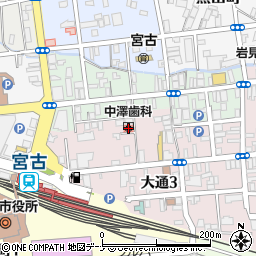 中澤歯科医院周辺の地図