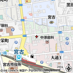 すし海道　宮古店周辺の地図
