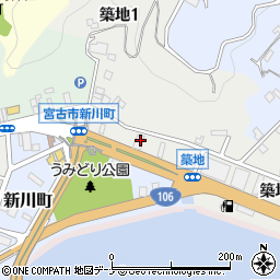 浄土ヶ浜旅館周辺の地図