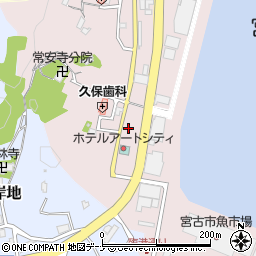 ローソン宮古鍬ヶ崎上町店周辺の地図