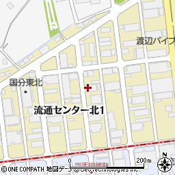 石橋ハマプラス株式会社　盛岡支店周辺の地図
