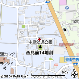 岩手県盛岡市西見前１４地割1-33周辺の地図