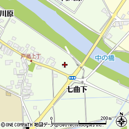 秋田県秋田市河辺戸島七曲下3周辺の地図