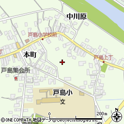 秋田県秋田市河辺戸島（本町）周辺の地図