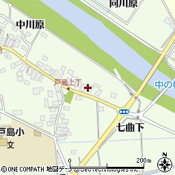 秋田県秋田市河辺戸島中川原6周辺の地図