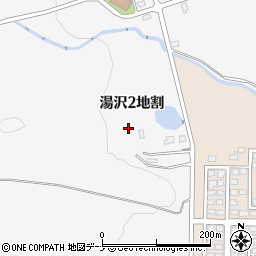 岩手県盛岡市湯沢２地割周辺の地図