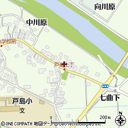 秋田県秋田市河辺戸島中川原48周辺の地図