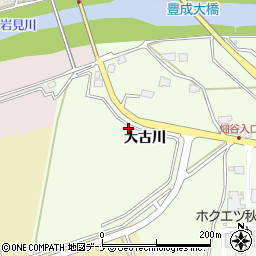秋田県秋田市河辺戸島大古川周辺の地図