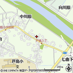 秋田県秋田市河辺戸島中川原18周辺の地図