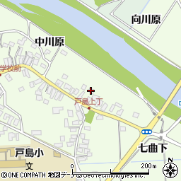 秋田県秋田市河辺戸島中川原16周辺の地図
