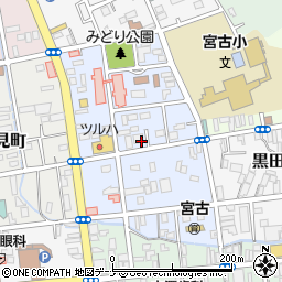 岩手県宮古市保久田周辺の地図